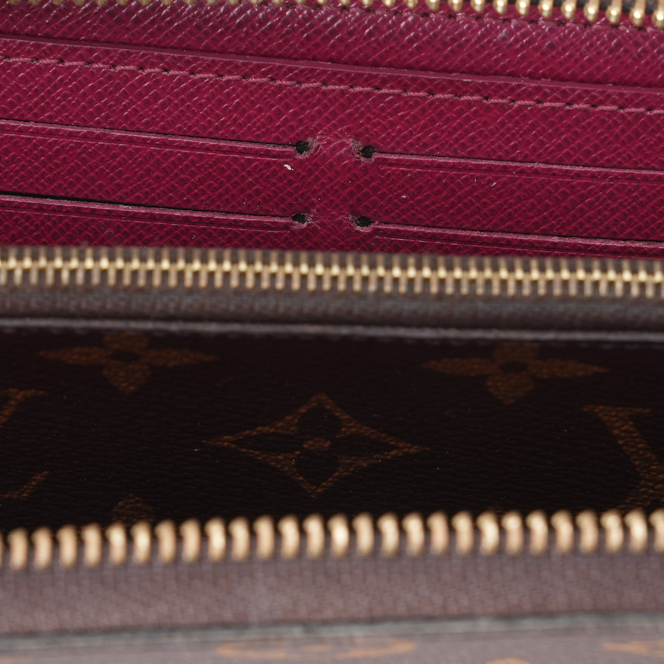 LOUIS VUITTON(USED)루이비통 모노그램 지퍼 장지갑